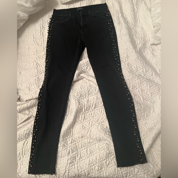 Drift wood brand Jackie Faux Pearl embellished ankle skinny jeans - Picture 2 of 8